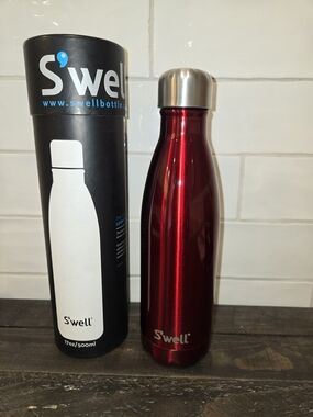 S'well Stainless Steel Water Bottle, Rowboat RED